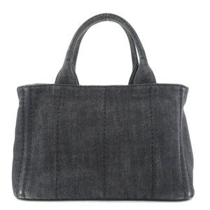 Prada Handbag Denim Canapa Blue